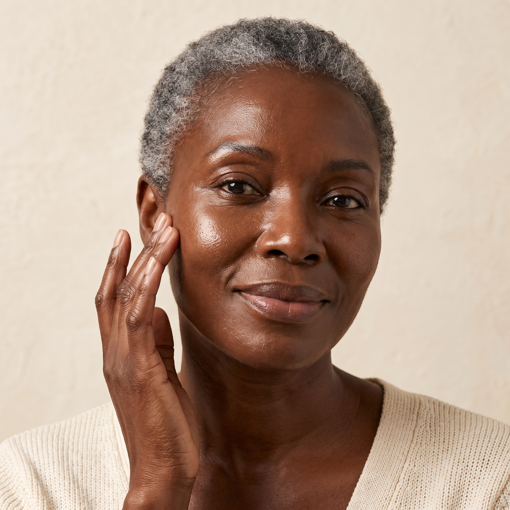 Glowing skin after the mask
