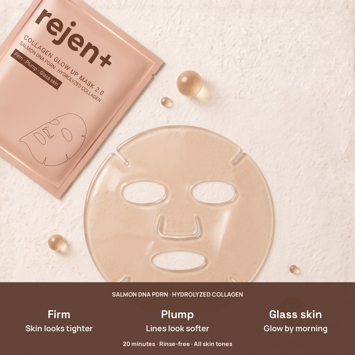 Salmon DNA PDRN and hydrolyzed collagen: firm, plump, glass skin